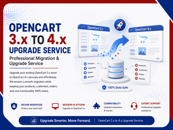OpenCart 3.x to 4.x Upgrade Service