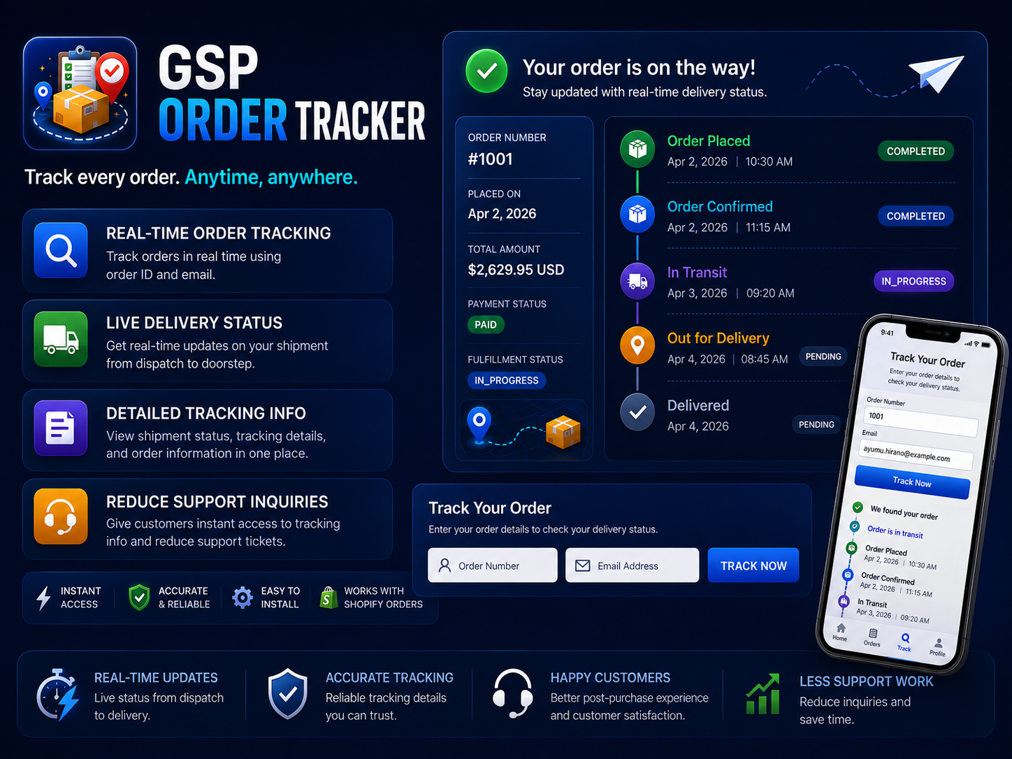 GSP Order Tracker