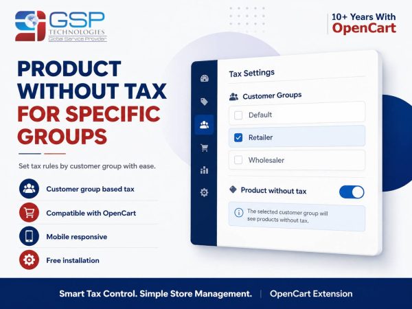 Product without tax for specific groups ( Free Installation)
